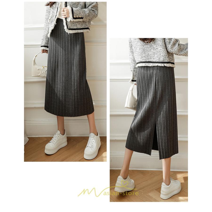 スカート | フレア レディース 40代 きれいめ おしゃれ 着痩せ 秋 冬 ボトムス ロング プリーツ20代 スリット Aラインゆったり 50代 30代