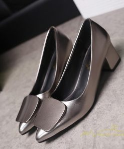 パンプス | レディースシューズ PUレザー 靴 ポインテッドトゥ 歩きやすい 疲れない 痛くない 太めヒール エレガント アウトドア オフィス 通勤 春夏秋 新作