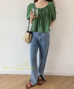 ｔシャツ・カットソー | 半袖 シャツ レディース ブラウス 夏 トップス ゆったり きれいめ 20代30代40代50代 可愛い エレガント 通勤通学 着回し 着痩せ カジュアル 上品 お出かけ 春物