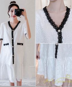 ワンピース | マタニティ 半袖 ママ服 妊娠服 産前 産後 マタニティ服 マタニティウェア 夏コーデ マタニティワンピ 通勤着 マタニティ アウトドア