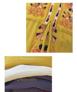 マキシ | ワンピース レディース 40代 春秋 キレイめ マキシ丈ワンピース 綿麻 リネンワンピ Vネック 刺繍 リボン付き アウター カジュアル 着痩せ ルームウェア デート