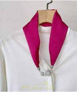 マフラー・スカーフ | スカーフ レディース 春夏秋用 無地 飾り付き プレゼント ギフト 通勤 お出かけ リゾート 旅行 大人可愛い 上品 お洒落 同窓会 食事会 卒園式 エレガント 入園式