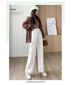 チノ・テーパード・ジョガー・スキニーパン | ワイドパンツ レディース 冬 秋 ニット きれいめ ボトムス ウエストゴム  ゆったり 体型カバー 着痩せ カジュアル 送料無料 10代20代30代40代50代