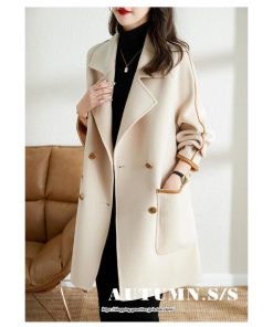 コート・ジャケット | コート チェスターコート ラシャ ミディアム丈コート ジャケット レディース 秋 アウター ゆったり 体型カバー きれいめ 羽織り 通学 通勤 上品 オフィス