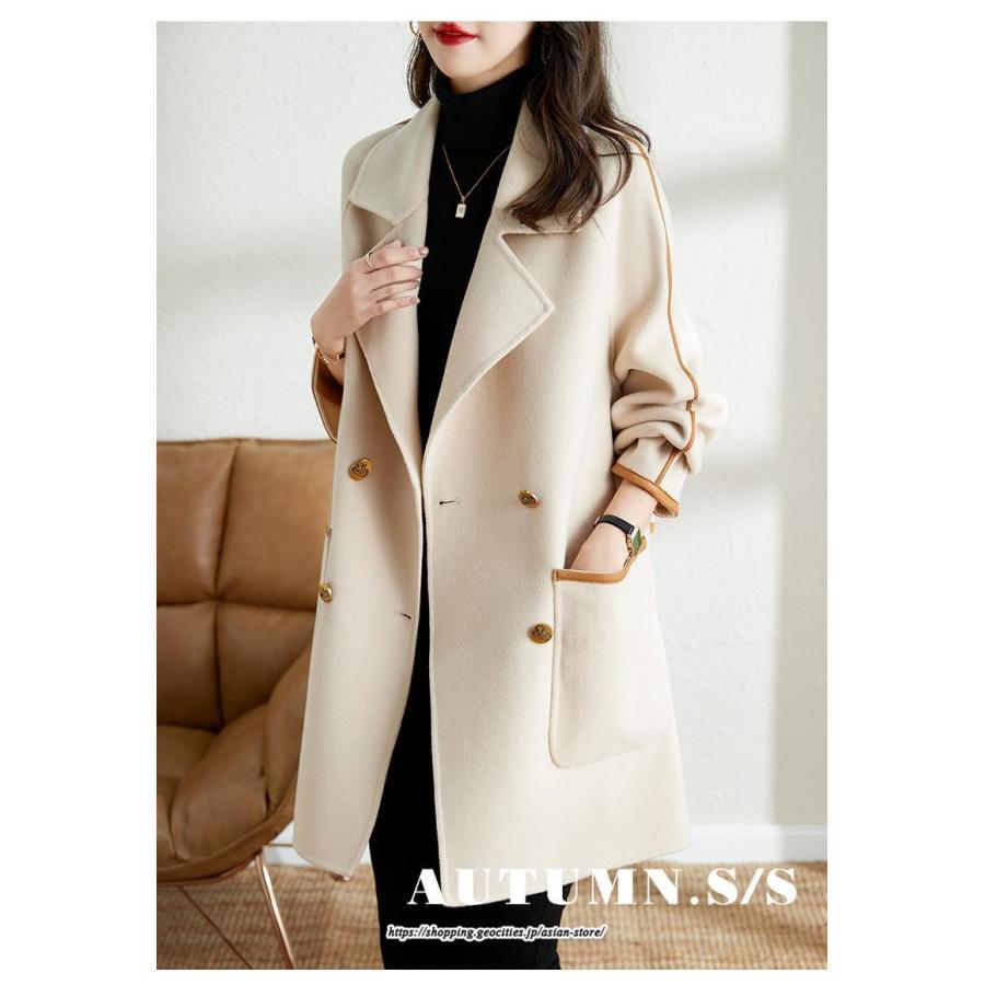 コート・ジャケット | コート チェスターコート ラシャ ミディアム丈コート ジャケット レディース 秋 アウター ゆったり 体型カバー きれいめ 羽織り 通学 通勤 上品 オフィス