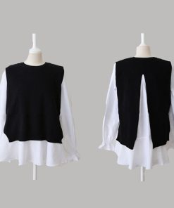 Tシャツ・カットソー | シャツブラウス ニットベスト 2点セット