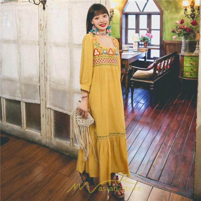 マキシ | 長袖ワンピース レディース 夏秋 コットン 10代 20代 30代 40代 50代 マキシワンピース ロングワンピース おしゃれ 着痩せ 大人可愛い 綺麗 かわいい