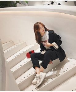 パンツスーツ | レディース 秋 春 テーラードジャケット カジュアルスーツ 30代40代 ゆったり 制服 OL フォーマル 事務服 オフィス