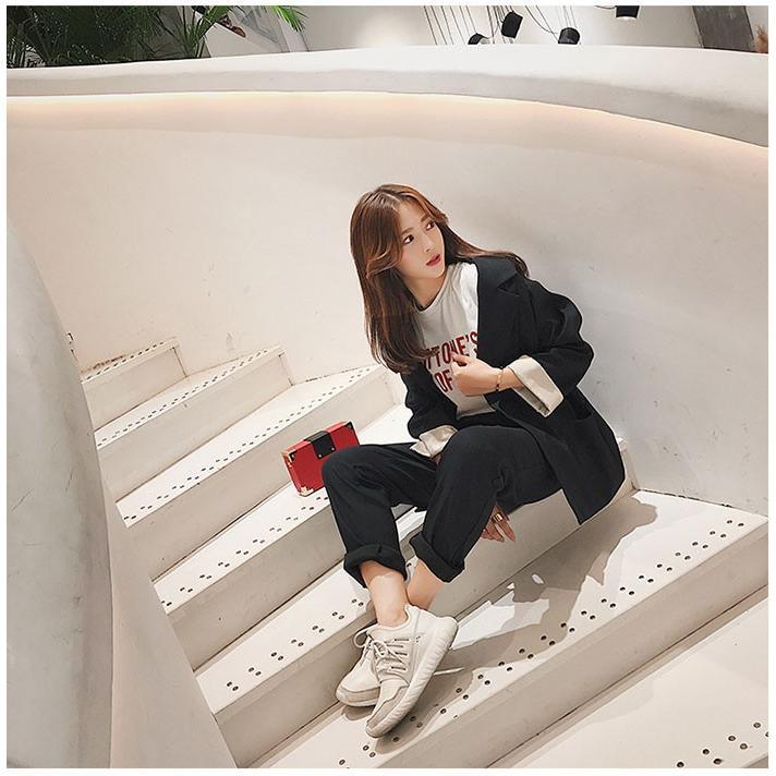 パンツスーツ | レディース 秋 春 テーラードジャケット カジュアルスーツ 30代40代 ゆったり 制服 OL フォーマル 事務服 オフィス