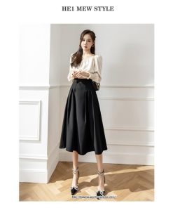 スカート | ロング丈 ミモレ丈 フレアロングAライン通勤 20代 30代 40代 50代 コーデ 着痩せ 高見え 送料無料 きれいめ