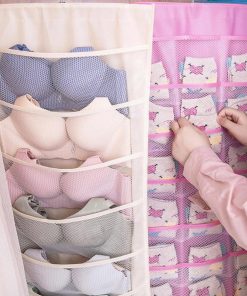 その他小物 | 下着収納 省スペース ウォールポケット 大容量 両面収納バッグ 壁掛け収納袋 メッシュ 小物収納ポケット 吊り下げ収納