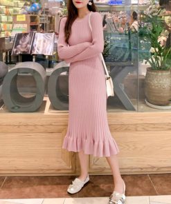ワンピース | ニットマーメイドフリルワンピ