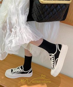 スニーカー | シューズ レディース 靴 レディースシューズ 帆布 カジュアルシューズ おしゃれ ズック靴 美脚 厚底2022 歩きやすい 厚底 春夏