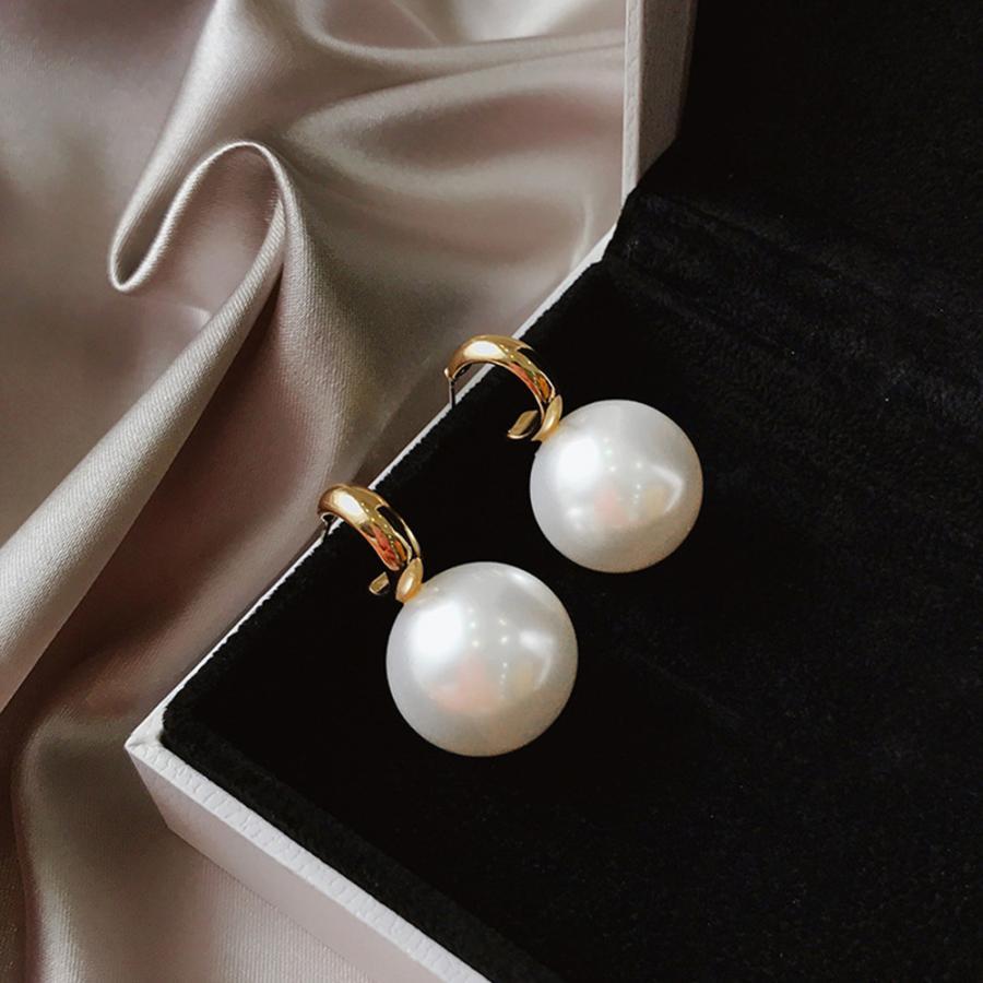 その他アクセサリー | 大粒パールピアス レディース 上品耳飾り