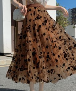 フレアスカート | チュールスカート 春秋夏冬 2層チュール