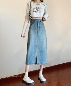 スカート | デニム マキシ夏 リゾート ロング結婚式 20代30代40代50代 カジュアル ひざ丈 ロング丈 春 キレイめ エレガント 可愛い 無地 レトロ
