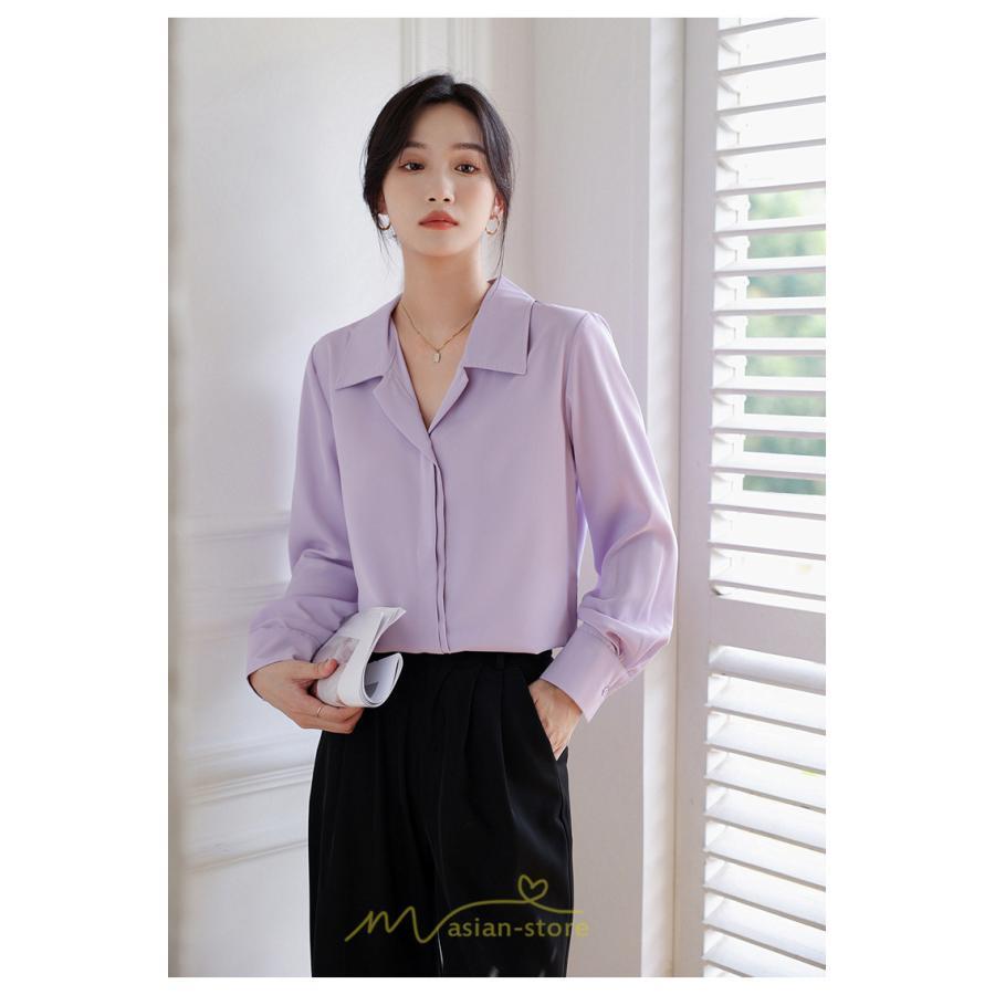 シャツ・ブラウス | ブラウス レディース シャツ きれいめ 40代 春夏 秋 長袖 着痩せ オシャレ 韓国風 大人 30代 50代 40代 就活 OL 母 オフィス ママ ビジネス 通勤