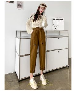 チノ・テーパード・ジョガー・スキニーパン | テーパードパンツ パンツ レディース ボトムス ストレッチ 美脚 コットン ハイウエスト 快適 楽チン 体型カバー 着痩せ 買い物 運動 部屋着 お出かけ スポーツ