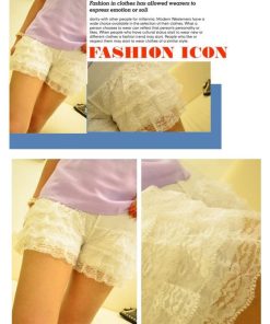 スカート | ショートパンツ インナーウェア 下着 インナーパンツ レースフリル ペチパンツ フリーサイズ カジュアル セクシー 柔らかパンツ ふりふりレース