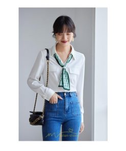 シャツ・ブラウス | シャツ ブラウス 秋冬 レディース スカーフタイ きれいめ フォーマル 春 長袖 M L オフィス S XL XXL 上品 OL 高級感 フェミニン シフォン 通勤 可愛い