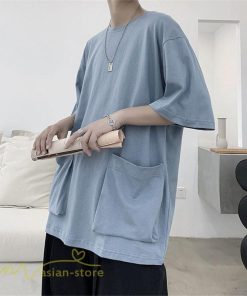 Tシャツ | メンズ 無地 カットソー 半袖 クルーネック カジュアル ポケット 半袖大きいサイズ 着回し 夏新作 サマー ルームウェア ゆったり トップス