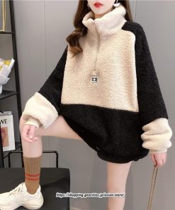 パーカー | スウェット トレーナー トップス 長袖 クルーネック 丸首 大きいサイズ 韓国 トップス おしゃれ 着やせ 通学 人気 ポア ゆったり 暖かい 秋冬 可愛い 新品