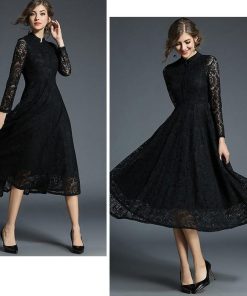 レースワンピース | パーティードレス ミモレワンピ ドレス ロング丈 結婚式 二次会 発表会 フォーマル 上品 お呼ばれ ダンス舞台 総レース 花嫁 きれいめ