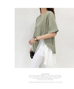 シャツ・ブラウス | トップス ブラウス 裾レイヤード 重ね着 無地 通勤 セレモニー きれいめ レディース 春 ファッション カジュアル 優雅 細身 シフォン エレガント 夏物 重ね着風