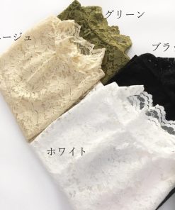 透かし編みトップス | 大人可愛い 重ね着 総レース スカラップ 花柄 エレガント セクシー ハイネック インナー レディース タンクトップ トップス