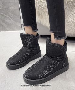 ブーツ | ムートンレディース 靴 スノーシューズ ショートもこもこ ボア シューズ 秋冬 あったか 歩きやすい 防寒 2022新作 シューズ