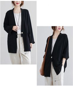 カーディガン | 羽織り レディース 秋服 ライトアウター Vネック 麻綿 無地 20代 30代 春 夏 秋 長袖 カジュアル 40代 50代 秋コーデ 秋かわいい