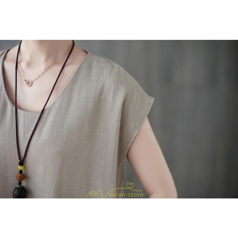 セットアップ | レディース 夏服 Tシャツ ワイドパンツ ガウチョパンツ カジュアル 無地 冷感 涼感 ブラウス トップス 30代40代 2点セット ゴム パンツ 半袖