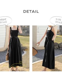 ノースリーブ | サロペット レディース 無地 着痩せ キャミサロペット 可愛い 20代 30代 カジュアル 春 夏 秋 韓国風 ゆったり パンツ コーデ プルオーバー