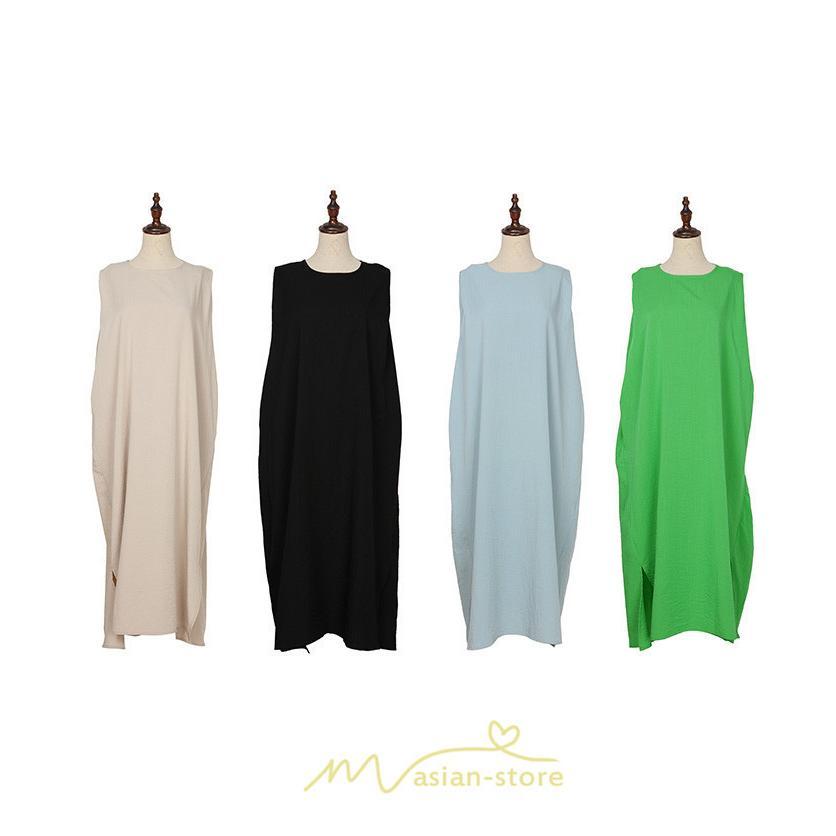 マキシ | ワンピース 秋インナー タンクトップ ミモレ丈 レディース ルームウェア 部屋着 落ち感 無地 タンクワンピース 送料無料 20代30代 可愛い 40代50代