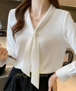 シャツ・ブラウス | ブラウス レディース きれいめ 40代 春夏秋新作 オシャレブラウス シフォンシャツ リボンネック 長袖トップス ブラウス 大人 ゆったり シャツ30代 50代 通勤