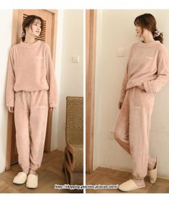 セットアップ | ルームウェアルームウェア秋冬 ボアルームウェア レディース 部屋着 パジャマスーツ ナイトウェア 暖か ナイトウェア 50代 20代 30代 40代