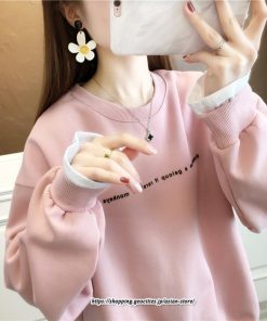 パーカー | トレーナー レディース レイヤードトレーナー 可愛い 重ね着風 ゆったり カジュアル 大人 無地 長袖トレーナー 秋新作 春秋 裏起毛 韓国風 冬 着痩せ