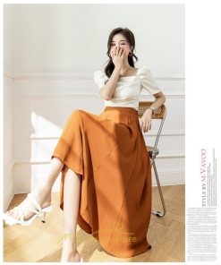 スカート | ロング丈 ボトムス レディース マキシ 上品 20代30代40代50代 カジュアル 通勤 通学 お出かけ 着痩せ 韓国風 エレガント 夏物 体系カバー 可愛い