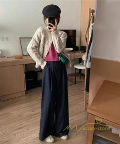 カーディガン | ニットショート丈 アウター レディース 羽織り 無地 長袖 ライトアウター セーター 秋冬 ニット 可愛い 20代30代 通学通勤