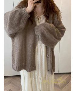 カーディガン | レディース 2wayニット秋冬 羽織り セーター アウター 軽 ライトアウター ニット 前ボタン Ｖカーデ フロントボタン ゆる 秋物