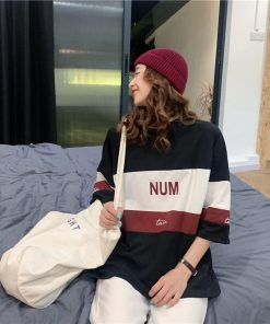 パジャマ ルームウェア | ビッグTシャツ レディーストップス ロングTシャツ ゆったりカジュアル可愛い M L XL XXL ベージュ 黒 ブルー ブラック 2020春夏ロングTシャツ