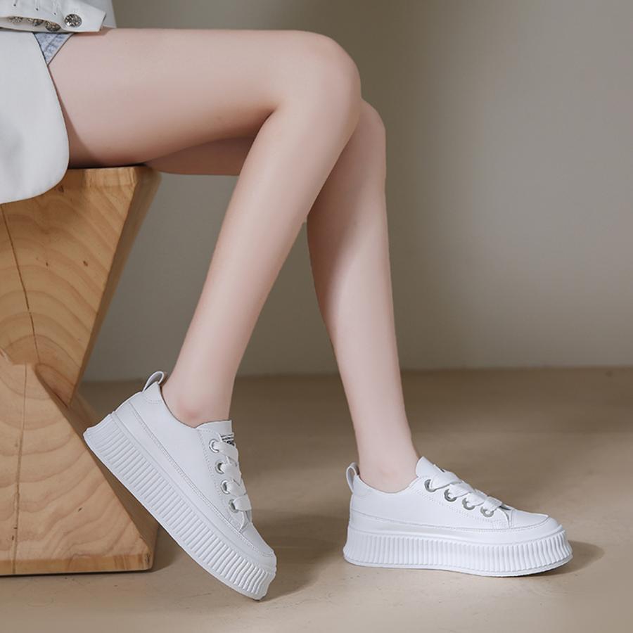 シューズ | 厚底スニーカー レディース ローカット靴