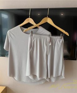 パジャマ ルームウェア | パジャマ レディース 夏 半袖 ルームウェア 涼しい 部屋着 ナイトウェア 寝間着 柔らかく軽い薄手の快適Tシャツパジャマ 薄手パジャマ 部屋着 上下セット