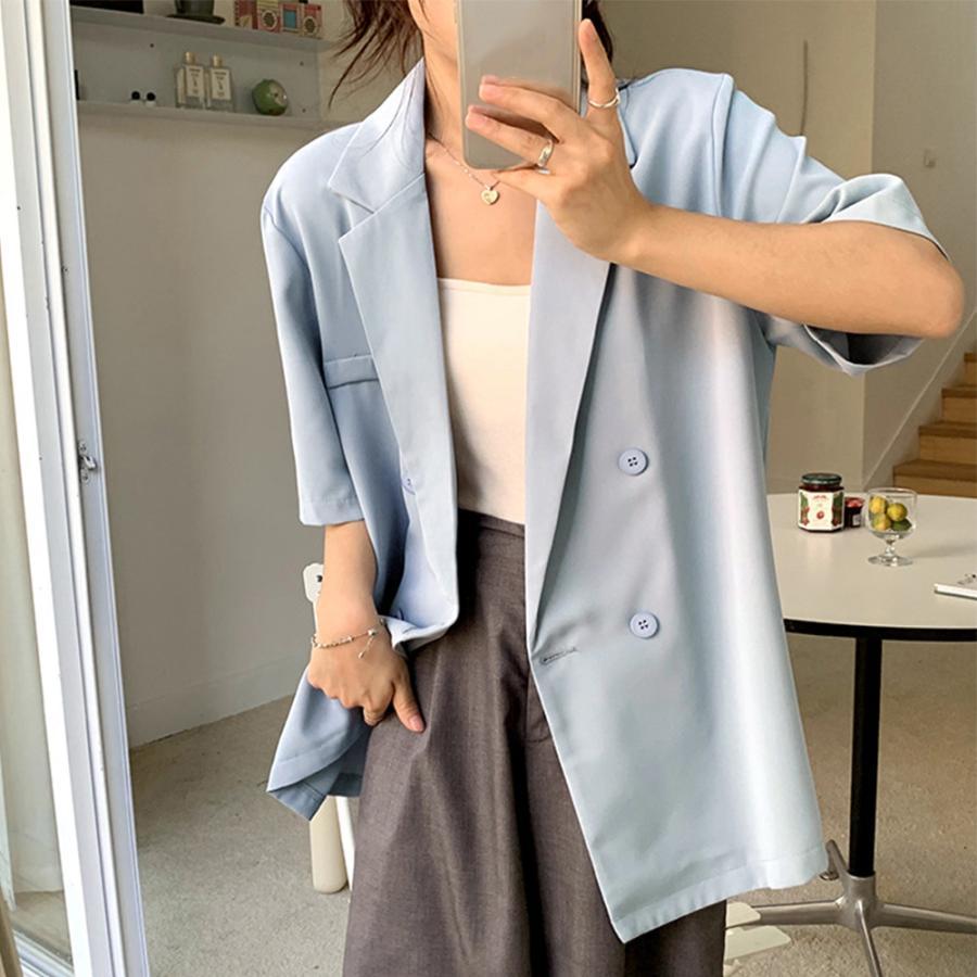 テーラードジャケット | 半袖テーラードジャケットオルチャン夏新作