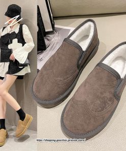 ローファー | モカシン レディース 軽量 靴 あったか シューズ 裏起毛 防寒 裏ポア カジュアル 冬 可愛い フラット 柔らかい 防寒対策