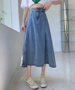 スカート | デニムロング レディース ロングボトムス フレア大きいサイズ 無地 シンプル 秋物 秋服 オシャレ キレイめ 秋冬