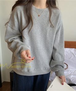 パーカー | トレーナー 長袖 刺繍 レディース スウェット 長袖トレーナー シンプル 20代 30代 フリーサイズ 7色 カジュアル ゆったり コーデ 秋冬 大人 50代 40代