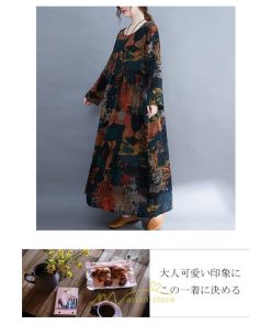 マキシ | 大きいサイズ レディース ワンピース コットン マキシ丈 細魅せ 着痩せ 丸首 サイドポケット 夏 秋 秋服 マキシワンピ 秋用 ゆったり ロング ぽっちゃり