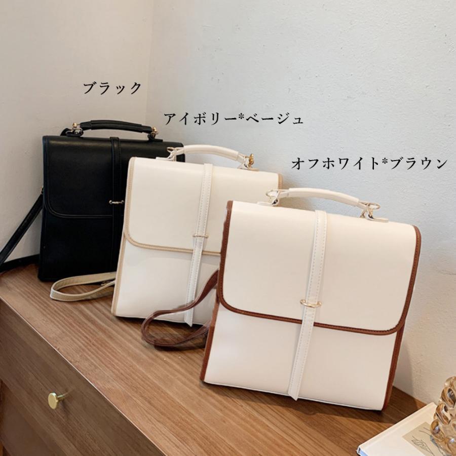 ハンドバッグ | 韓国風 リュックサック黒 レディース