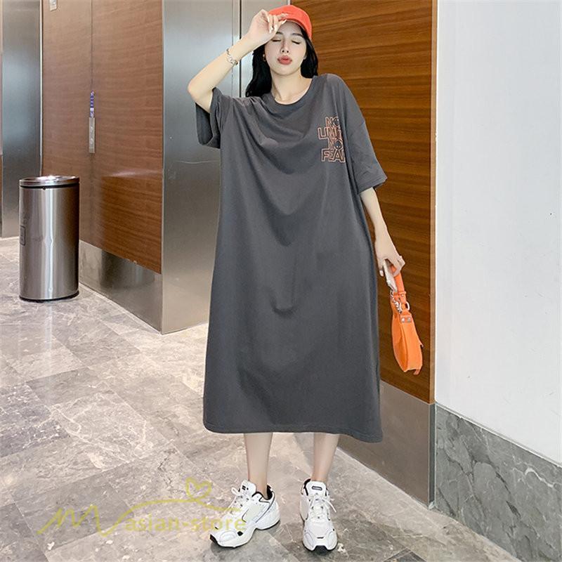 ワンピース | ゆるマタニティウェア レディース 着痩せ 夏 上品 妊婦服 大きいサイズ 体型カバー ゆったり ひざ下丈 マタニティ送料無料